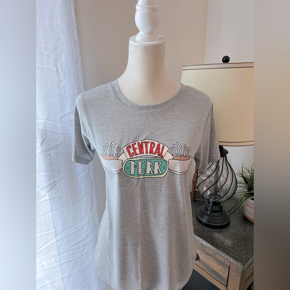 NWOT Friends Gray Central Perk Graphic Tee